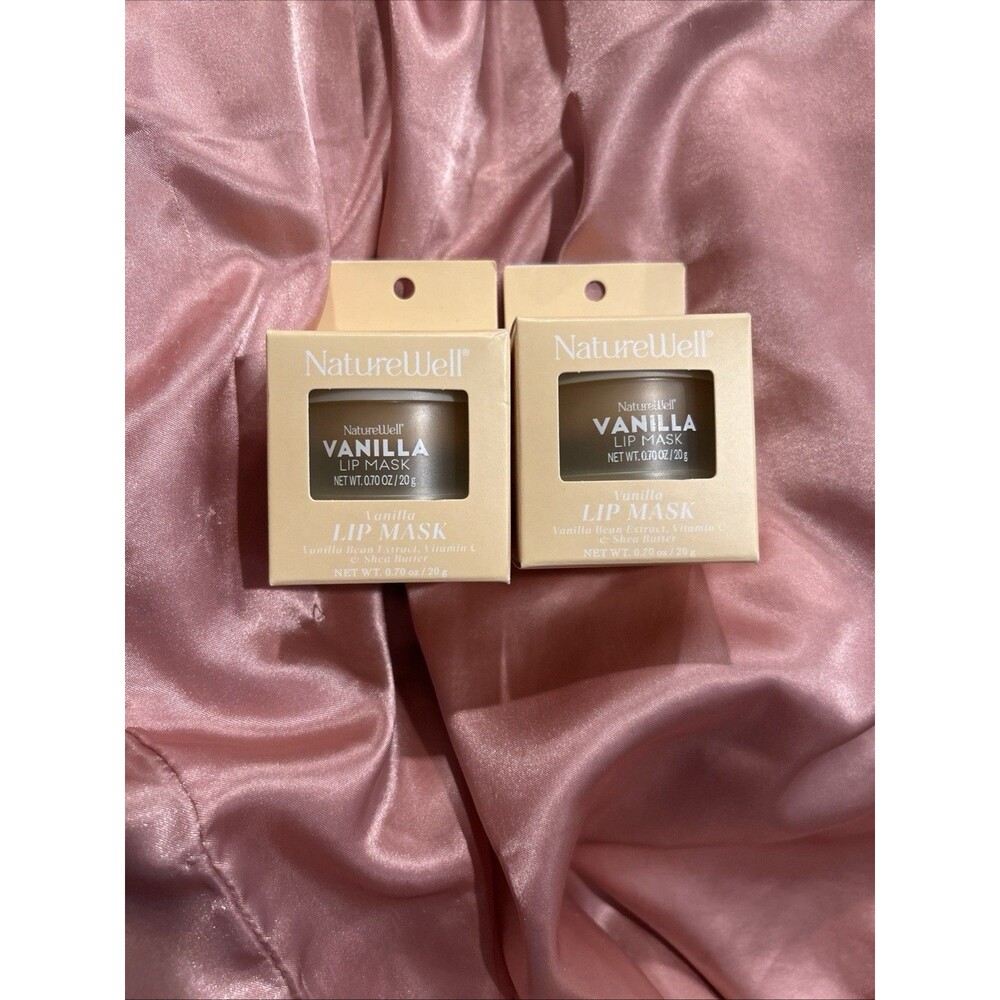2 NATUREWELL ~ LIP MASK VANILLA 0.70oz Moisturizing New